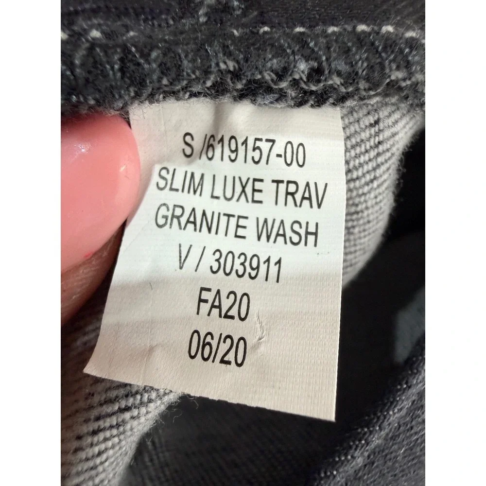 NWT Banana Republic Luxe Traveler Jean Mens 35x32 Dark Granite Wash Slim Fit‎ M